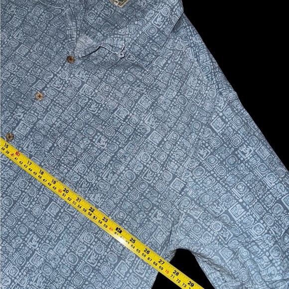 Mens Vintage LL Bean Casual Button Down Shirt Blue Size XXL Tall - Picture 3 of 5